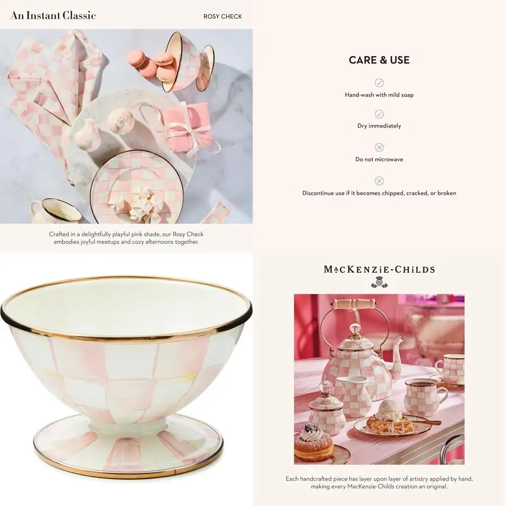 

Эмалированная сервировочная чаша на 2 порции в розово-белую полоску для мороженого и торжественных мероприятий