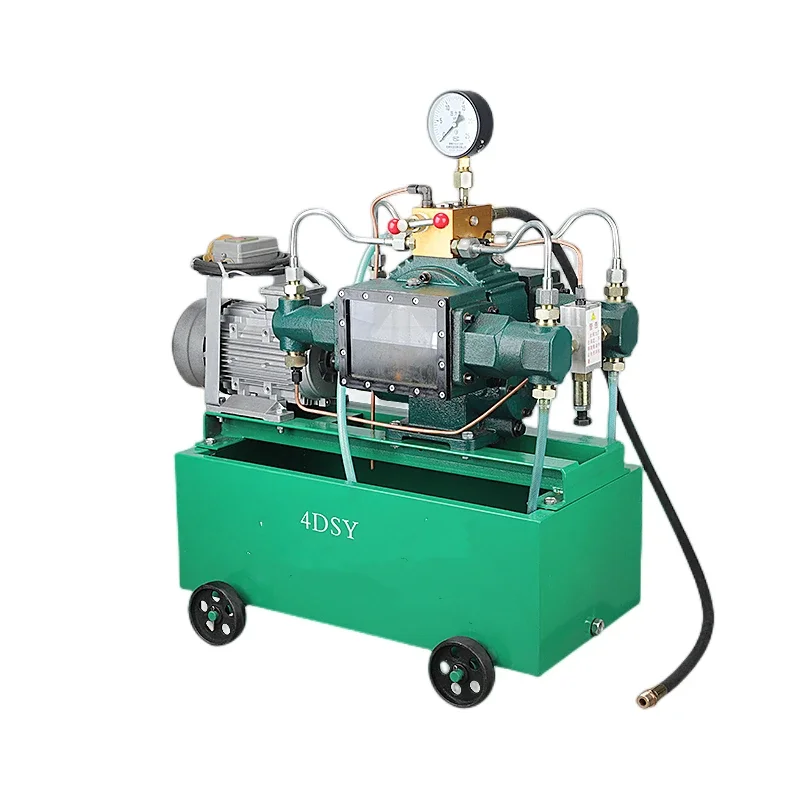 Electric pressure test pump 4DSY25-1000 kg pipeline pressure test press four cylinder high pressure water pipe press pump