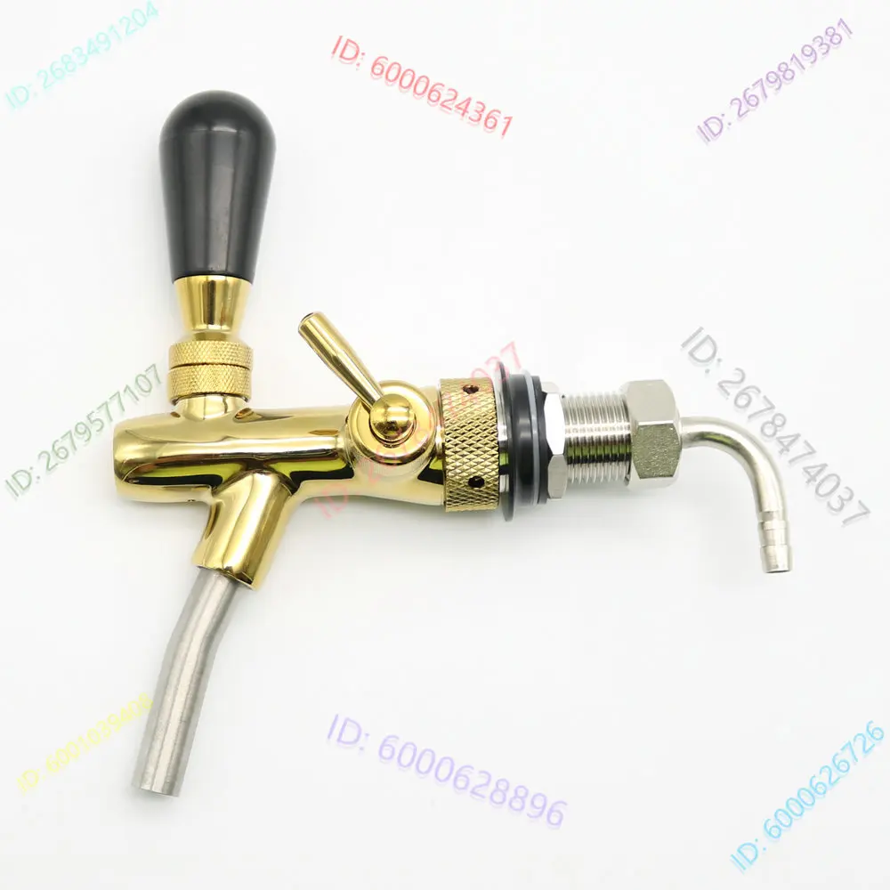 

New homebrew kegging beer tap for beer kegs,Flow Control beer faucet,homebrew making tap,brass draft tap Gold