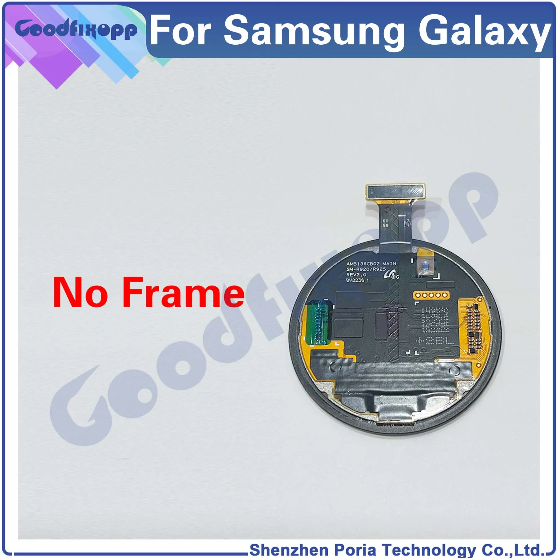 Imagem -02 - Lcd Display Touch Screen Digitizer Assembly Substituição de Peças de Reparo Apto para Samsung Ver Pro 45 mm Sm-r920 Sm-r925 R920