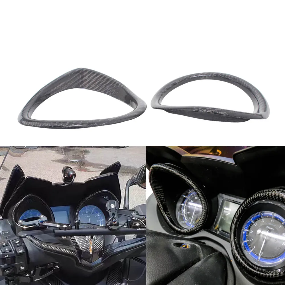 For Yamaha TMAX 530 560 SX TechMAX 2017-2021 Motorcycle Accessory Inner Fairing Speedometer Tachometer Ring Bezel Cover Trim Kit