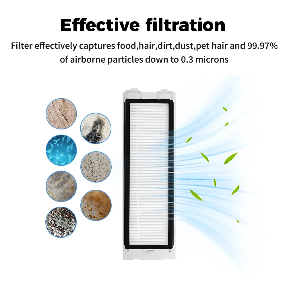 استبدال فلتر Hepa لـ Roborock P10/ Roborock Q Revo قطع غيار المكنسة الكهربائية روبوت فراغ فلتر HEPA الملحقات