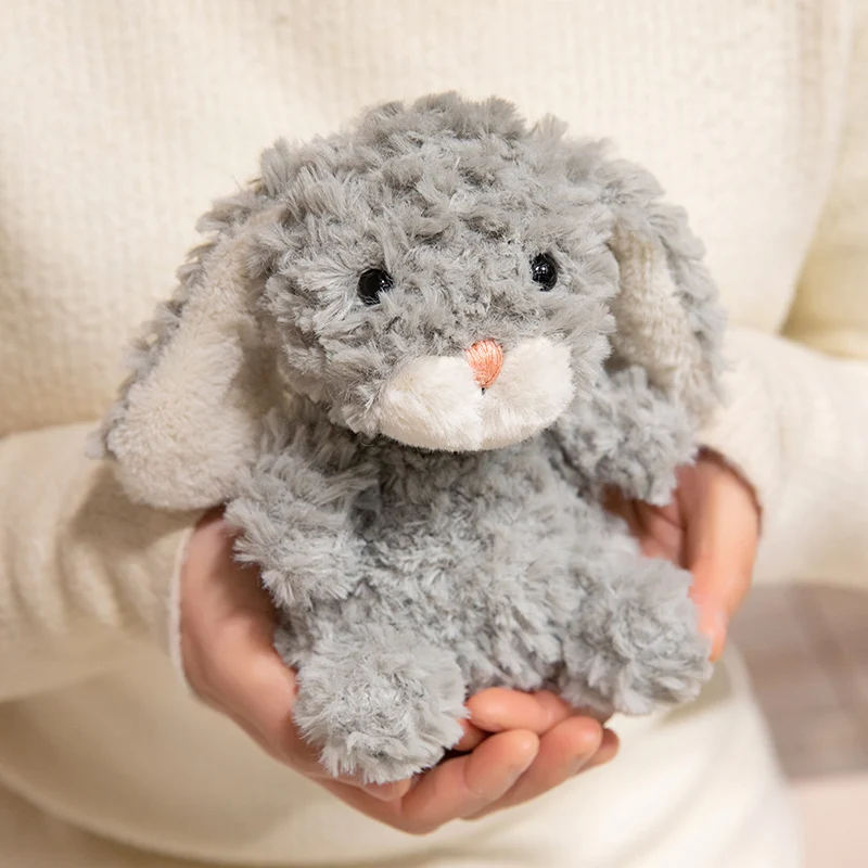 Lapins en peluche réalistes pour enfants, animaux en peluche, poupées câlins pour bébé, jouets en peluche, décor de chambre Kawaii, cadeau de Noël et d'anniversaire