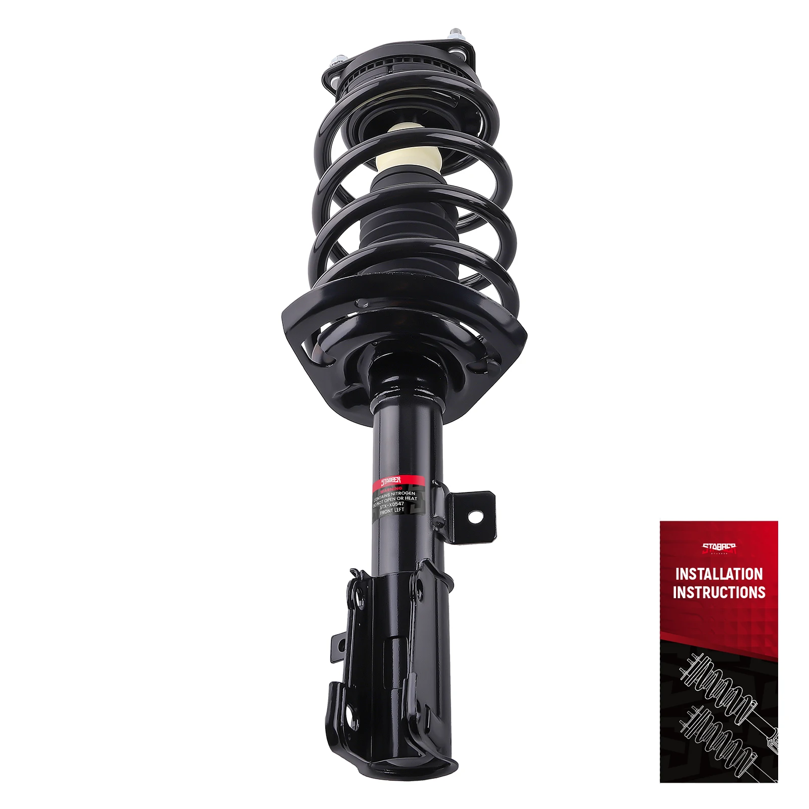 

Front Left Shock Absorber Strut Coil Spring For Chrysler 200 11-14 Sebring 07-10