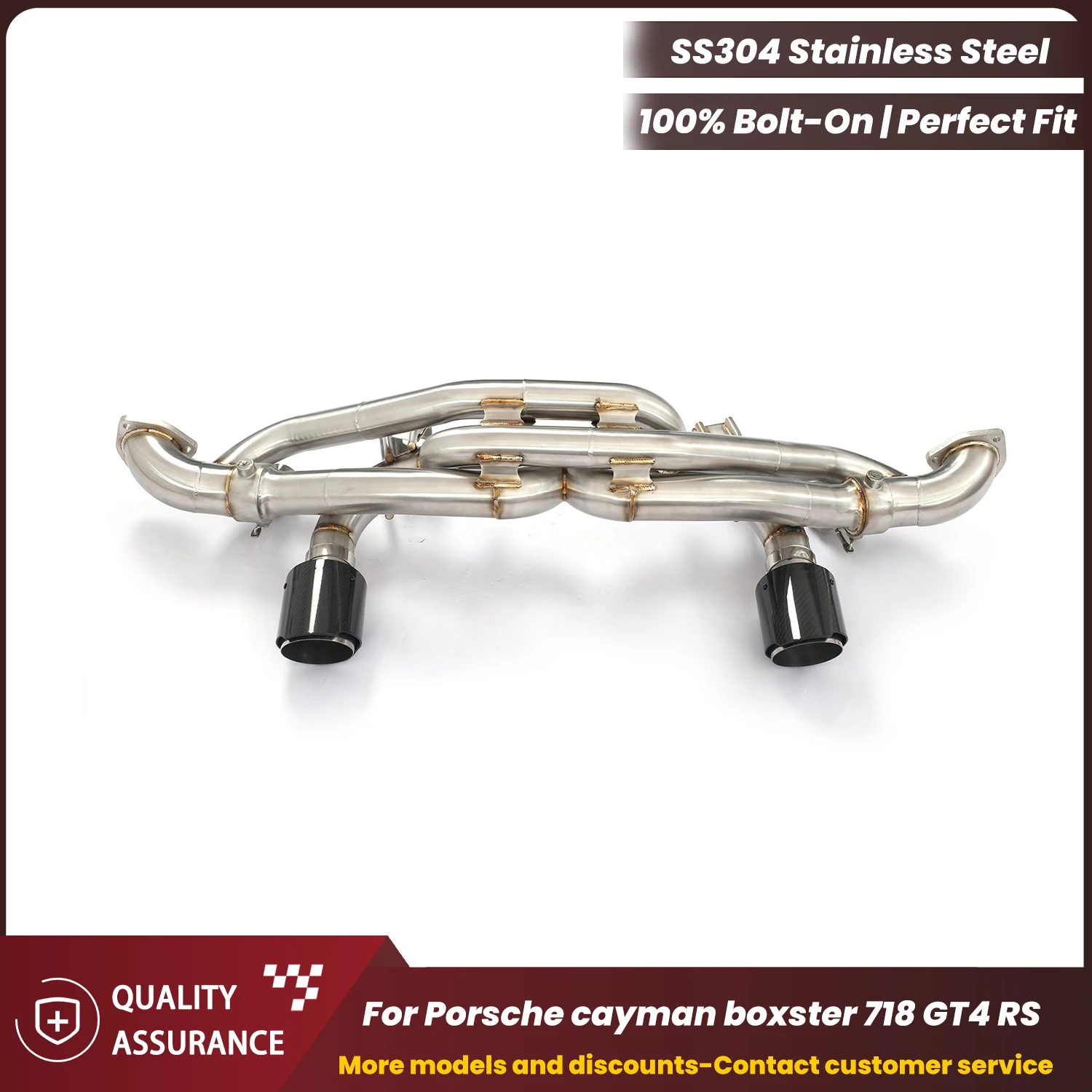 

ECCF Valvetronic Catback выхлоп для Porsche cayman boxster 718 GT4 RS агрессивная звуковая производительность обновление простая установка