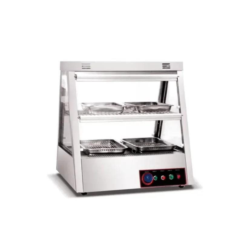 Industrial Quality Stainless Steel Commercial Electric Warming Showcase for Hotels and Restaurants Kitchen Machines