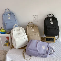 Cute Waterproof Nylon Women Backpack Female Lovely Travel Bag Teenage Girls High Quality School Backpack Lady's Laptop Book Bag