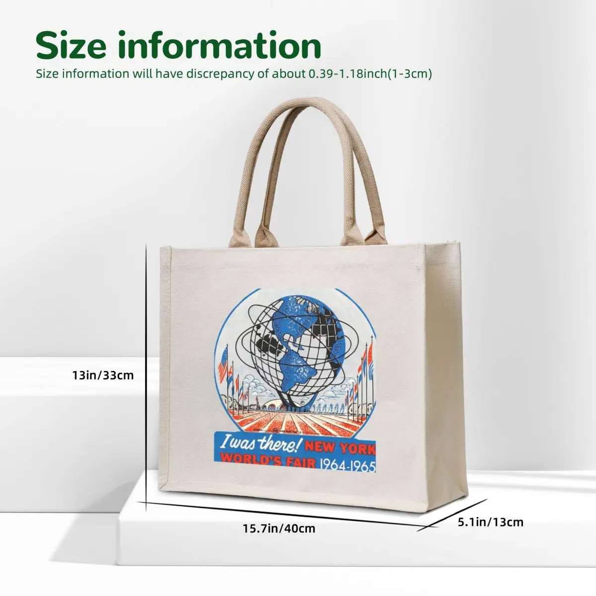 New York World's Fair RETRO 1964 Tote Bag cute pouch bag tote bag shopping