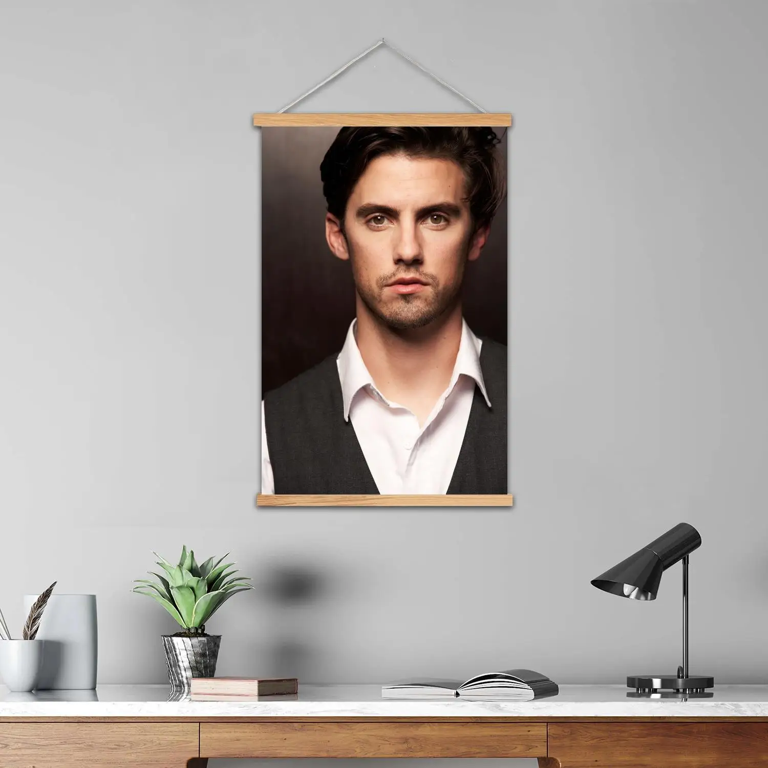 Milo ventimiglia مؤطرة طلاء جدران قماش ملصق فني و جدار الفن الحديث الأسرة ديكور غرفة نوم الملصقات ، اللوحة الزخرفية #5