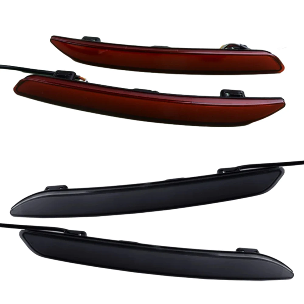 

2Pcs LED Bumper Brake Tail Signal Lights For Honda Accord 11th generation 2023-2024 12V DC Red & Smoked Housing Color ABS Lamps