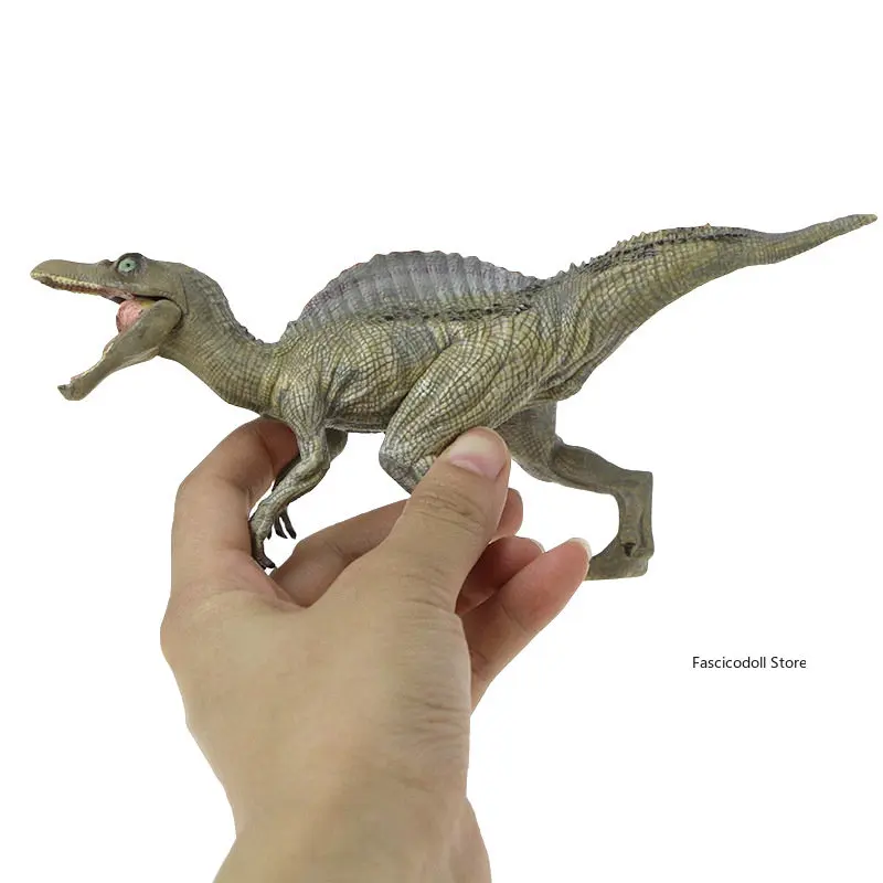 Animal Simulation Spinosaurus 19.5cm Action Figure Jurassic Dinosaur Model Biological Figurine for Decoration Toy Kids Birthday