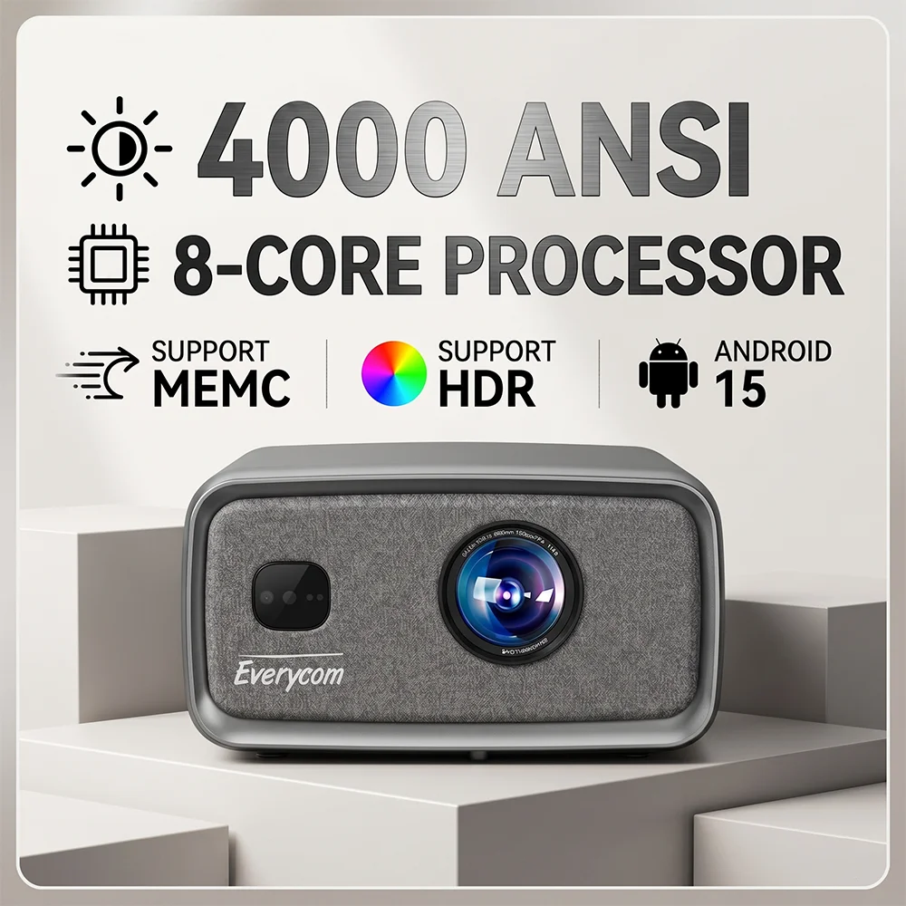4000ANSI 350'' Screen 4K Video Projector Cubelite Ultra Android 15 Projector LCD 4K Projector Home Theater Video Projecteur 4K