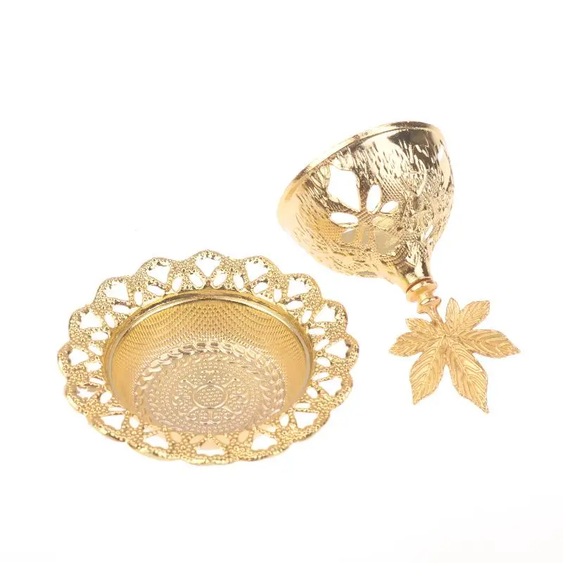 Arabian Style Incense Golden Tower Hollow Oil Censer For Home Aromatherapy Meditation Room Decor Sculpture