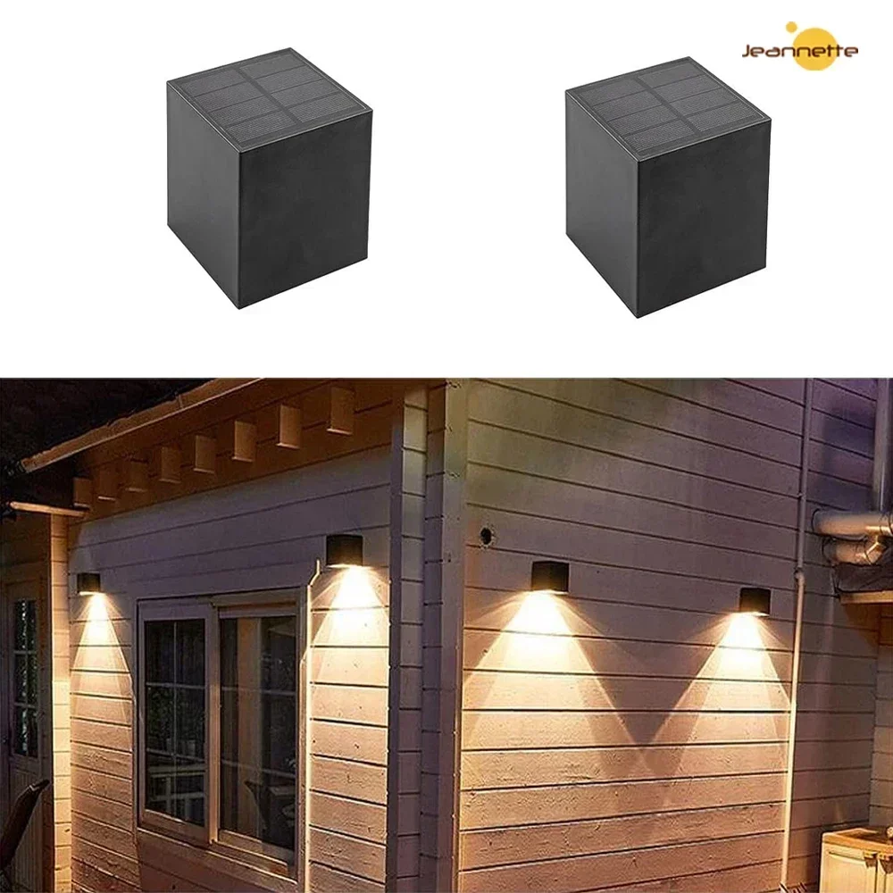 

LED Solar Light Outdoor Garden Square Wall Lamp Sunlight Sensor IP65 Waterproof lamp Courtyard for Yard Balcony Fence Decoration