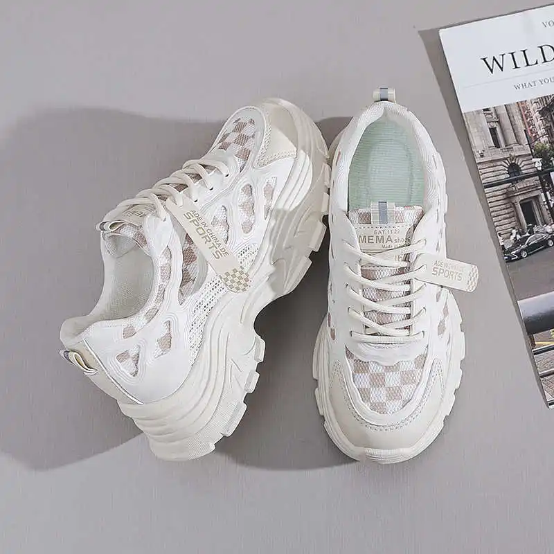 Fabric Lace Up Womans Sports Moccasins Mules White Summer Sneakers Outdoor Shoes Tensi What's Class Order Loofers
