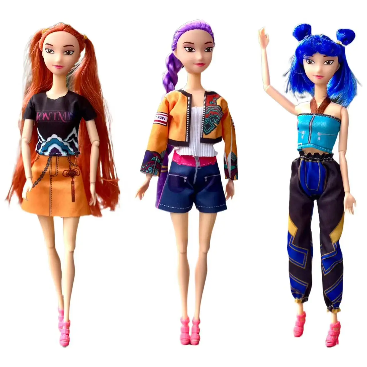 30 cm poupée jouets Kpop démon chasseurs figurine jouet Rumi Mira Zoey belle princesse bébé fille poupées en plastique bricolage jouet pour les filles