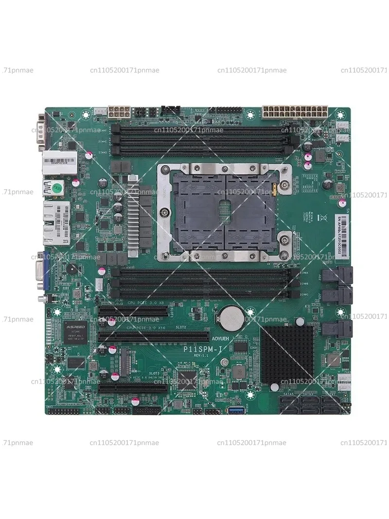 P11SPM-I Server Motherboard 3647 DDR4 Quad-Channel Dual 2.5G M.2 NVMe  HDMI VGA