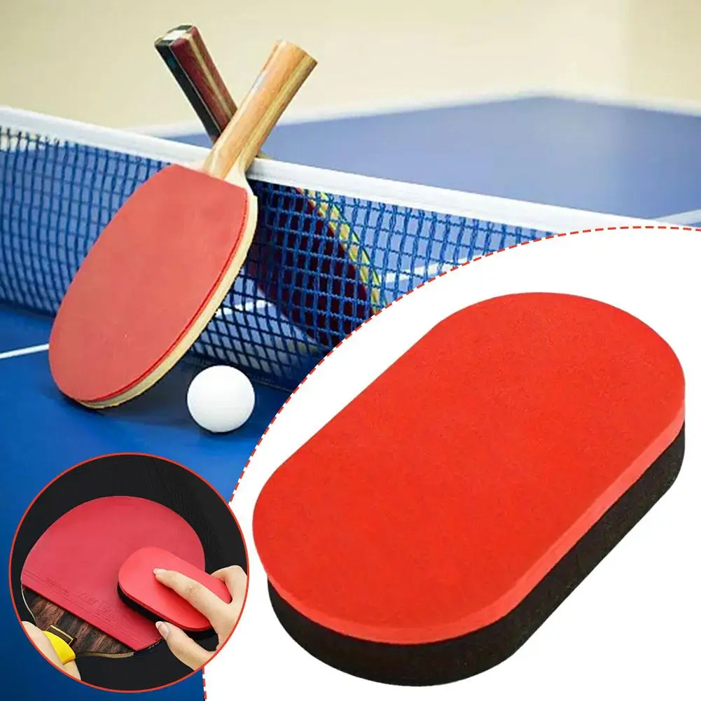 1pc tragbare Tischtennis Reinigungs bürste Gummi Schwamm Pong Zubehör einfach zu Schläger Reiniger Pflege verwenden v3e6