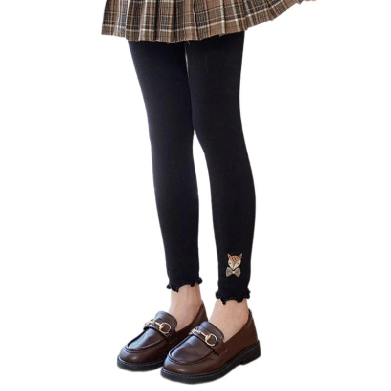 Girls Thin Leggings Fall/Winter Fashionable Kids Tights Soft Warm Trousers for Girls Age 3 to 12 Year Color 425F