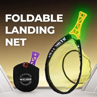 WEIHE 1pcs Folding Net 208g/223g Luya Pocket Hand-Copied Makou Stream Hand-Copied Net
