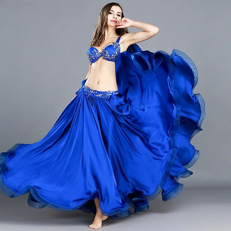 Dostosowane stroje do tańca brzucha damskie długie spódnice seksowne sukienki do występów stroje do tańca orientalnego biustonosz do tańca brzucha