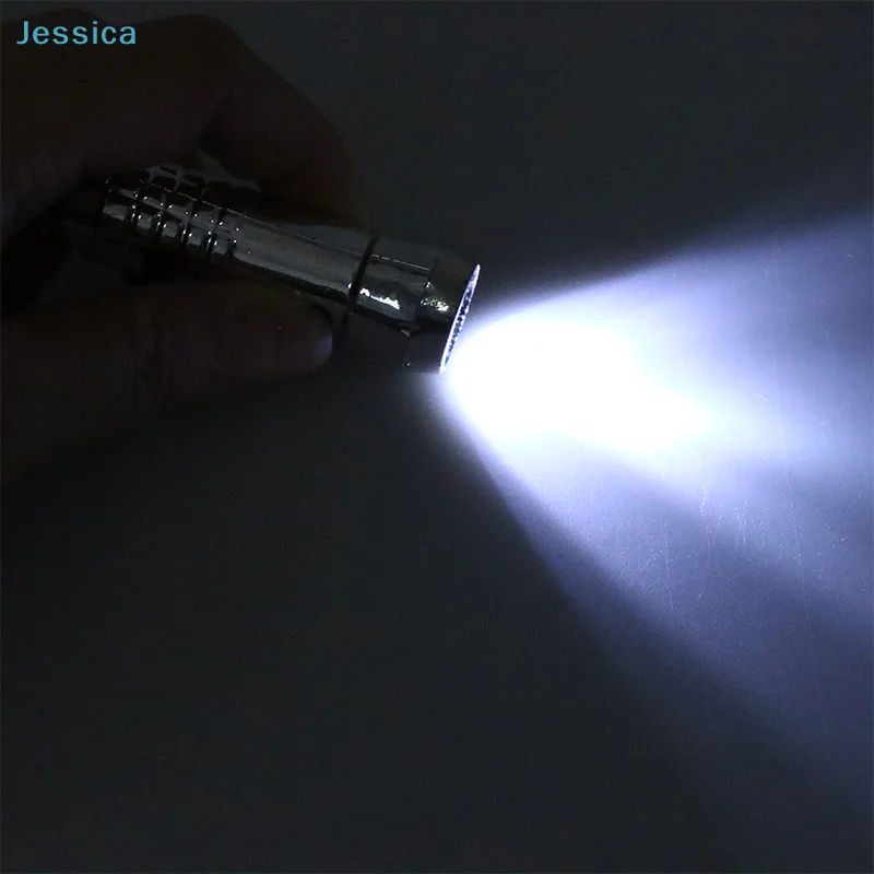 ♥Protable 2 In 1 Mini LED Torch Light /Money Detector Keychain