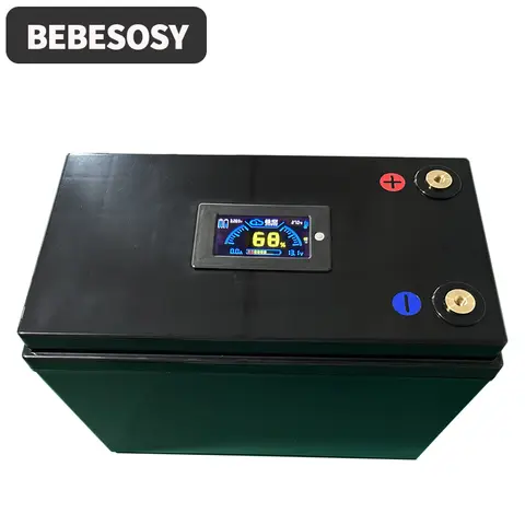 RV용 DIY 배터리 케이스, 휴대용 배터리 박스, 230AH 4S 옵션, 200A BMS 2A 액티브 밸런스 TFT LCD 테이프 볼트, 12V 280AH