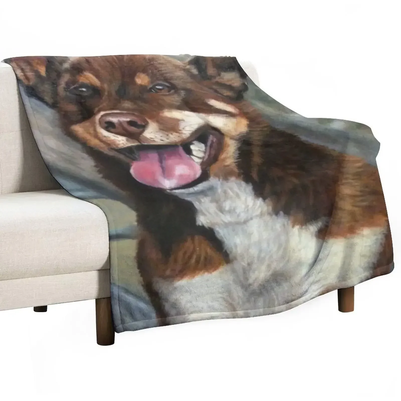 Kelpie Throw Blanket Beautifuls Sofas Thins Cute Multi-Purpose Picnic Blankets