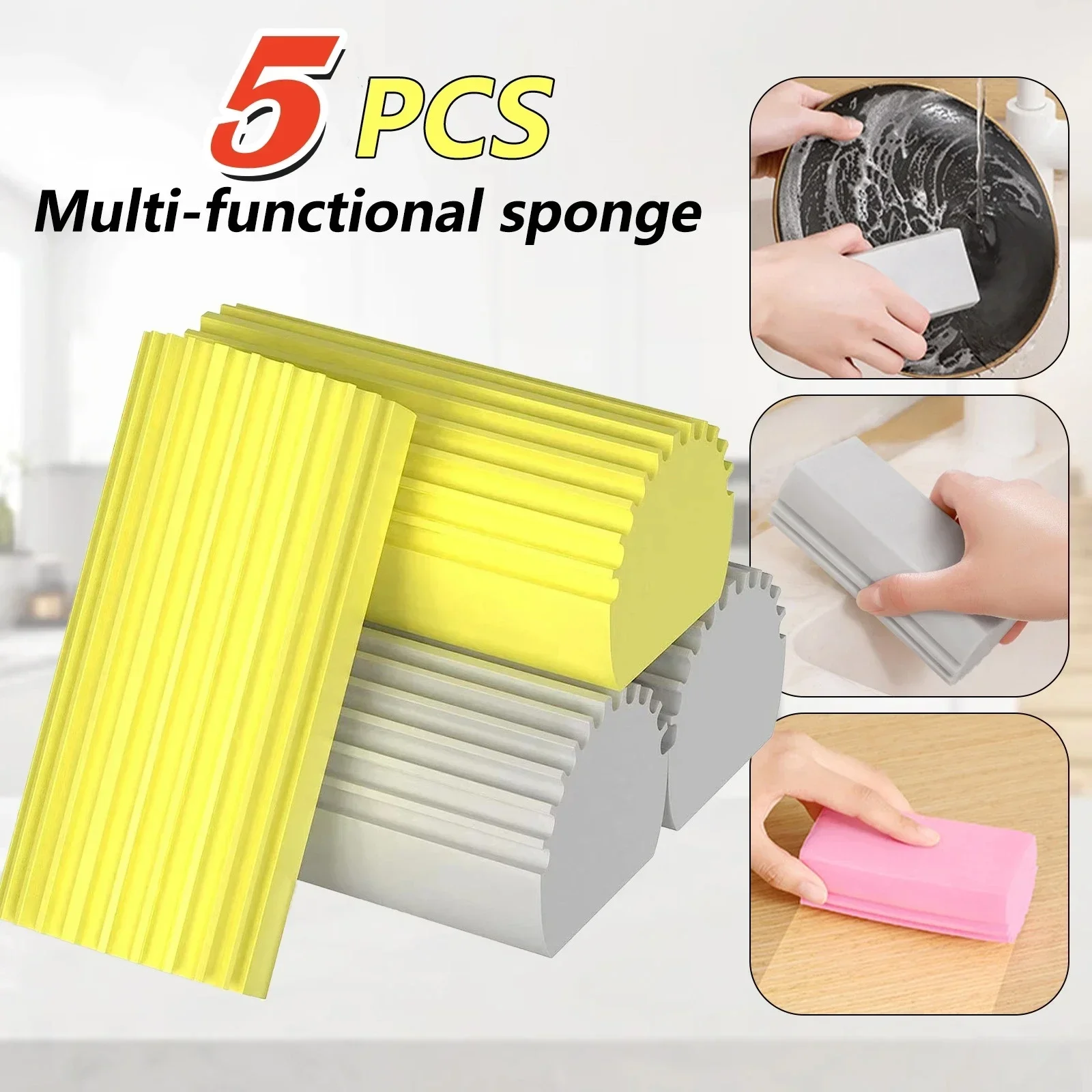 

Reusable Dishwashing Magic Cleaning Sponge Car PVA Dust Cleaning Sponge Multifunction Strong Absorbent Reusable Household