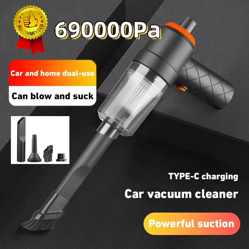 

690000Pa Wireless Car Vacuum Cleaner 120W 1200mah High-power Vacuum Cordless Handheld Auto Portabale Vacuum Cleaner