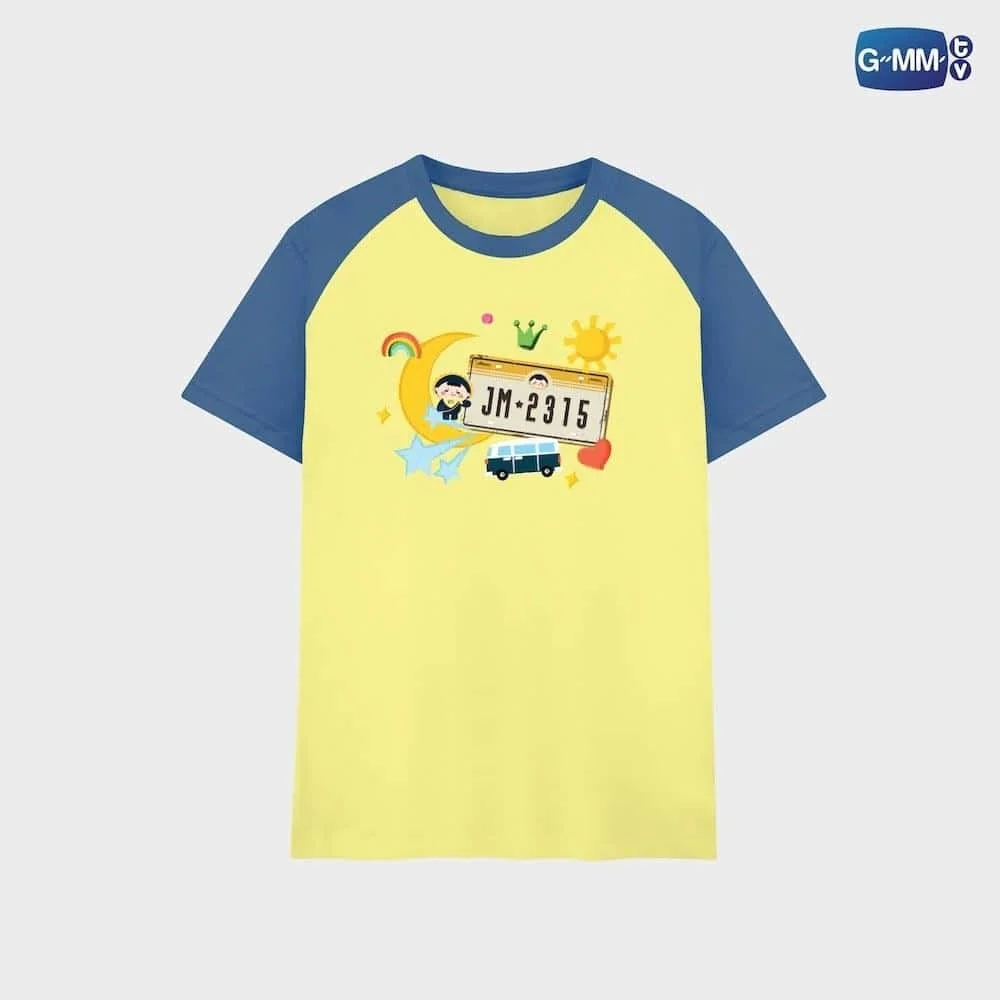 Cute Planet Artist Fan Tee GMMTV Thai Actor Merch Ringer T‑Shirt 2026 Summer Men Women Brown Trim Casual Top Breathable