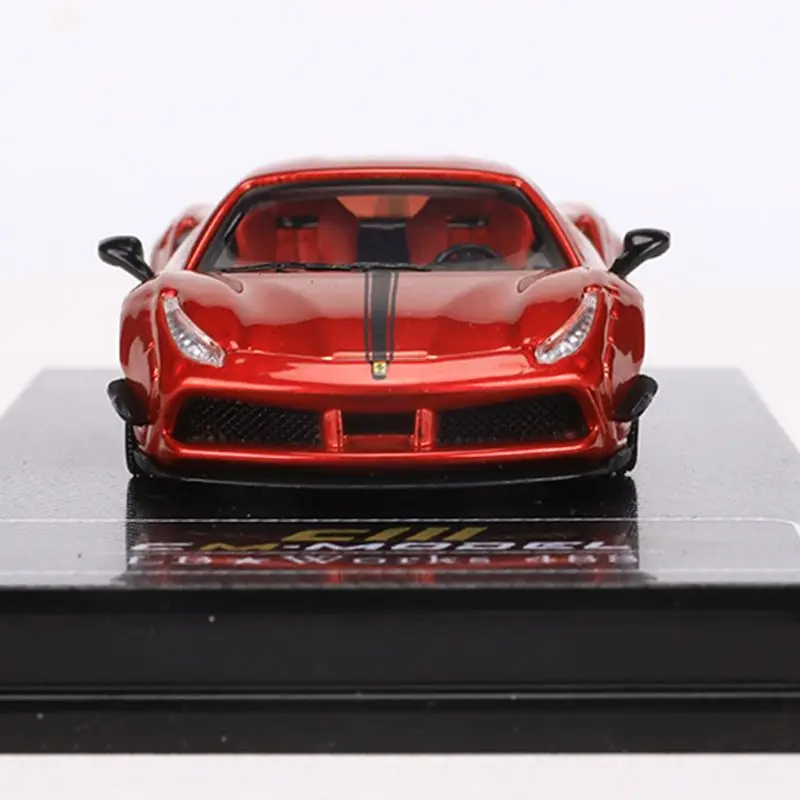 Diecast Model Car 1/64 Ferrari 488 Car ModeI LBworks Ferrari Play Vehicles Toys for Boys in Stock Original Box