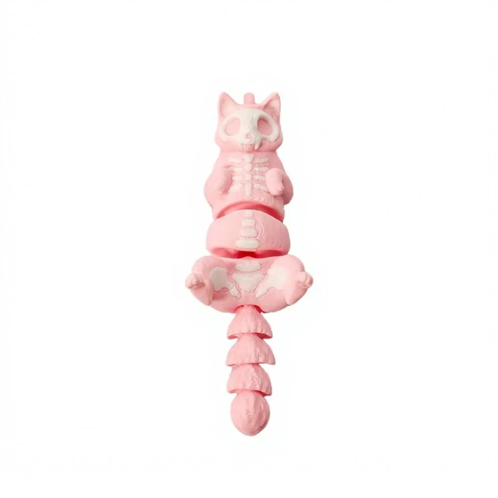 Small Toy Mini Cat Keychain Stress Reliever 3d Printed Soft Charm Compact Clip-on Bag Accessory Desk Decoration Pocket Gift 3d