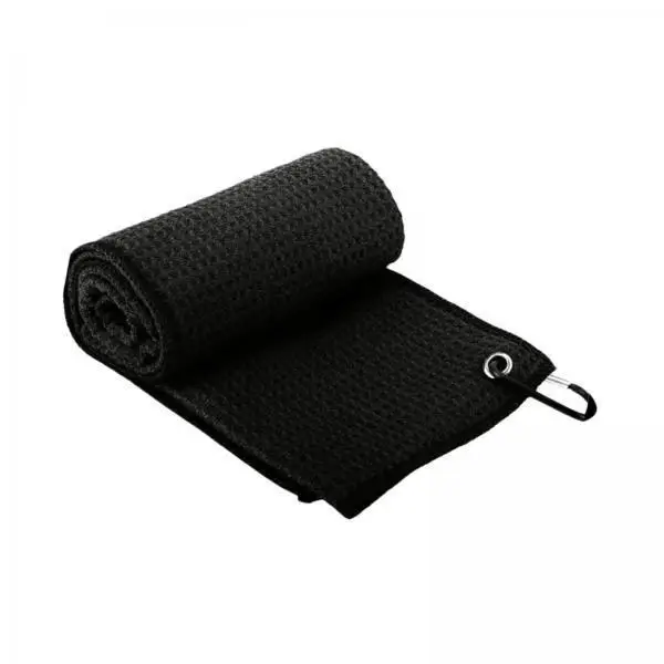 Compact Golf Towel with Carabiner Microfiber Ball Towel Club Cleaning Solution Quick Dry Gear for Golfers