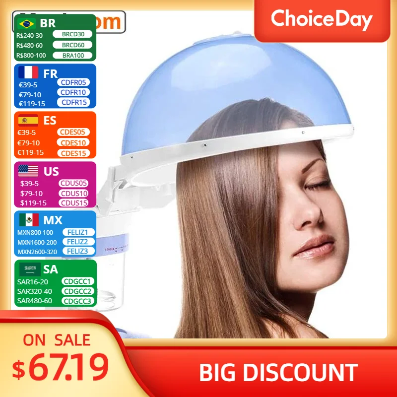 

2 in 1 Vapour Ozone Hair Steamer Humidifier 360° Rotation Deep Cleansing Face SPA Sprayer Moisturizing Facial Steamer