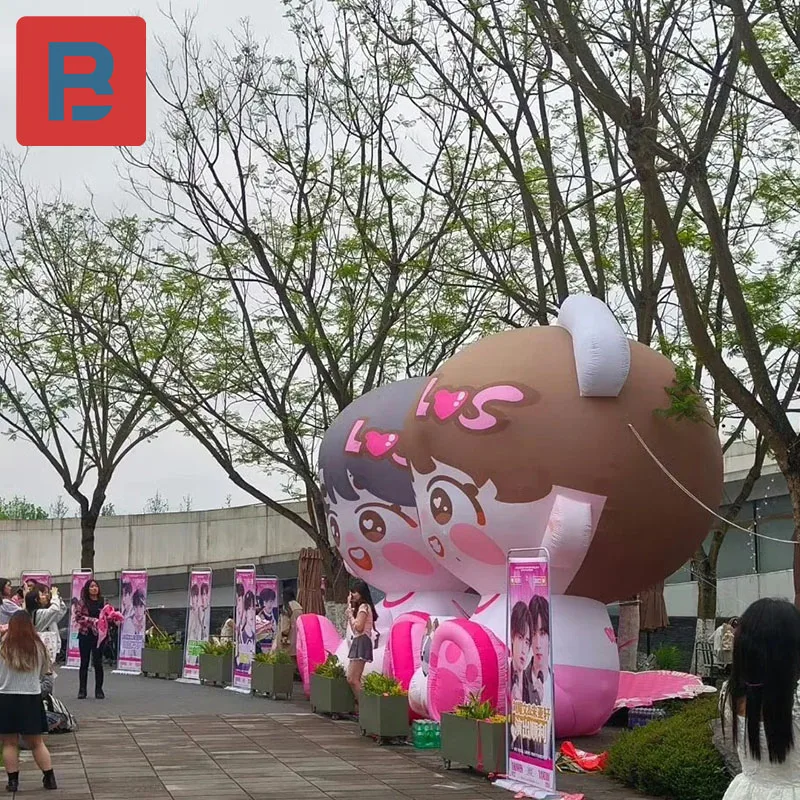 

Inflatable cartoon cute idol idol idol custom airfilm pink should be used to customize the character image