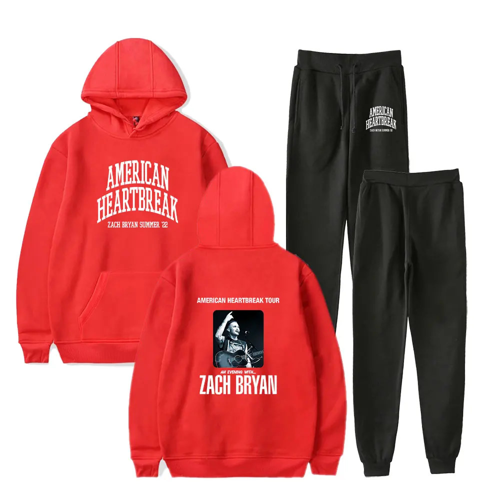 Zach Bryan Heartbreak Tour merch  hoodies suit men drawstring  hoodies  sweatshirts women music fans winter  pullover