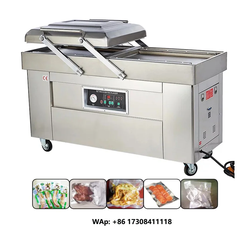 Vacuum Sealer/Double Chamber Vacuum Sealing Machine/Vegetable Vaccum Packing Machine Manufacture Fruit and Nitrogen/gas/modified