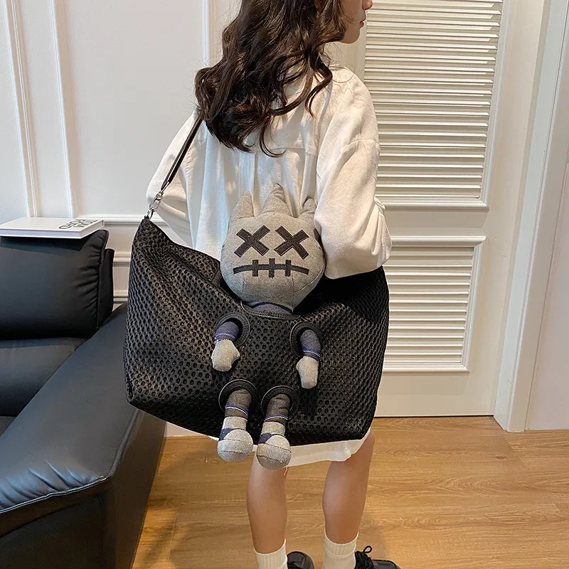 

Дорожная сумка, сумка через плечо на одно плечо, сумка большой вместимости, персонализированная сумка для куклы, тренд сумки для багажа