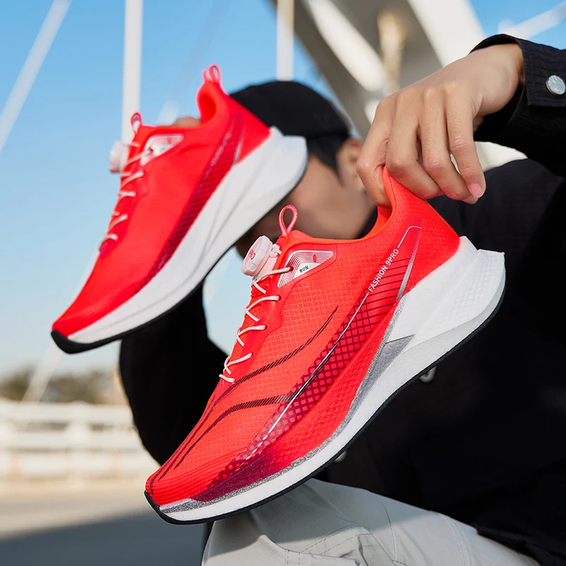 2026 Men's and Women's Professional Carbon Board Marathon Running Shoes Shock Absorption Ultra-light Stable Support Sports Shoes