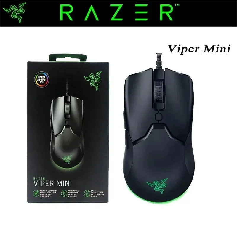 Razer Viper Mini Gaming Mouse Ultra-Lightweight Design CHROMA RGB Light 8500 DPI Optail Sensor Mice Mouse Gamer Free Shipping