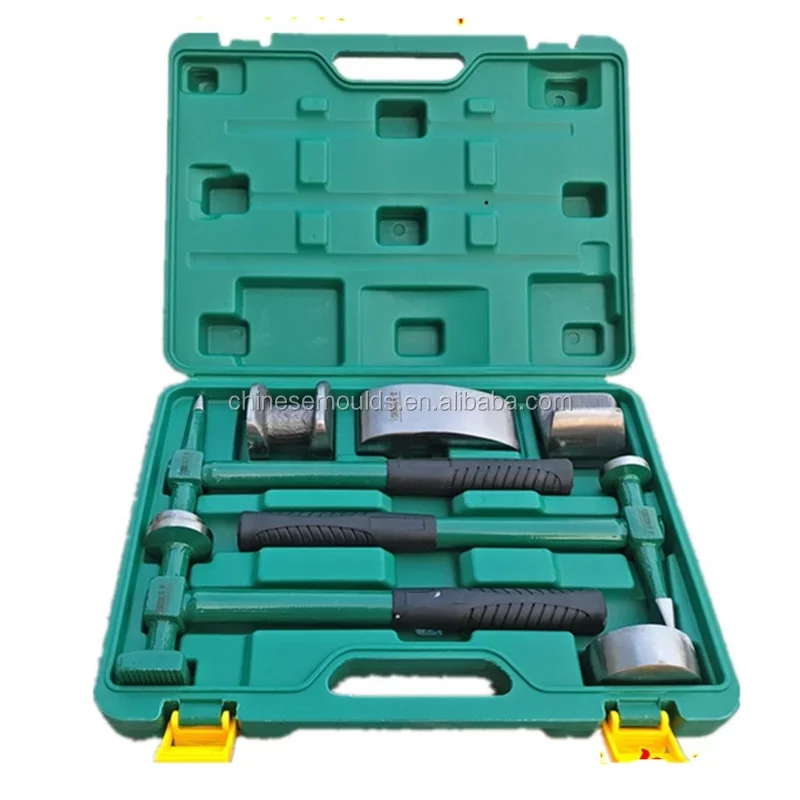 

7pcs Car Auto Body Repair Tools construction car set Hammer Dolly Dent Bender kit Panel Beating Set