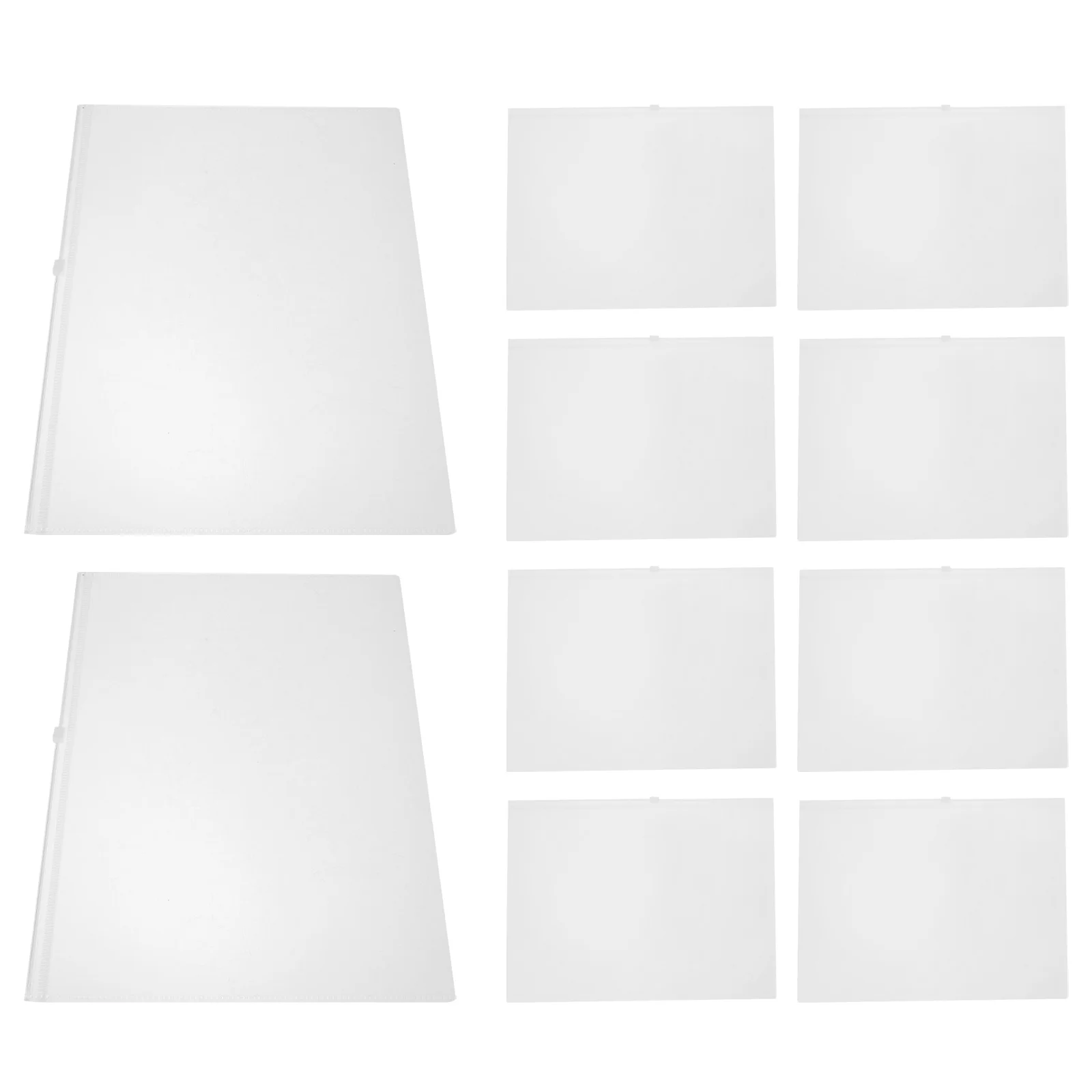 

10pcs Waterproof File Bag Large Capacity Pencil Organizer Portable Stationery Holder For School Multi-Use Pen Storage Bag