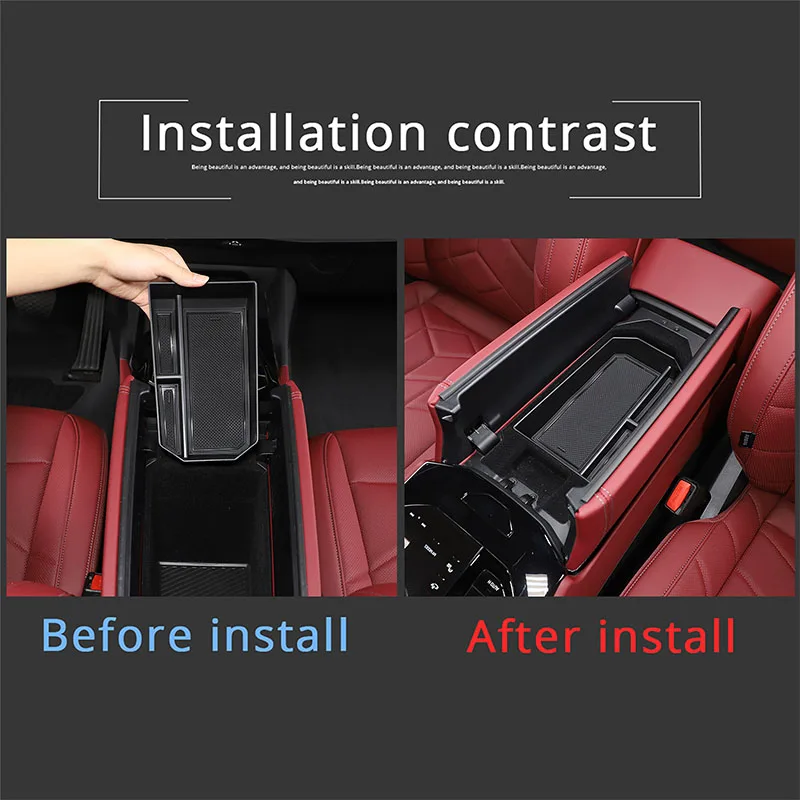 Автомобильный подлокотник для хранения для BMW 5 серии i5 G60 G68 2024-2025, контейнер для центральной консоли, лоток-органайзер, аксессуары для интерьера