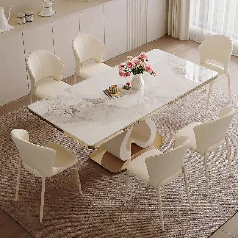 Designer Style Dining Tables Chairs Legs Items Expandable Modern Dining Tables Luxury Nordic Mesas Comedor Furniture For Home