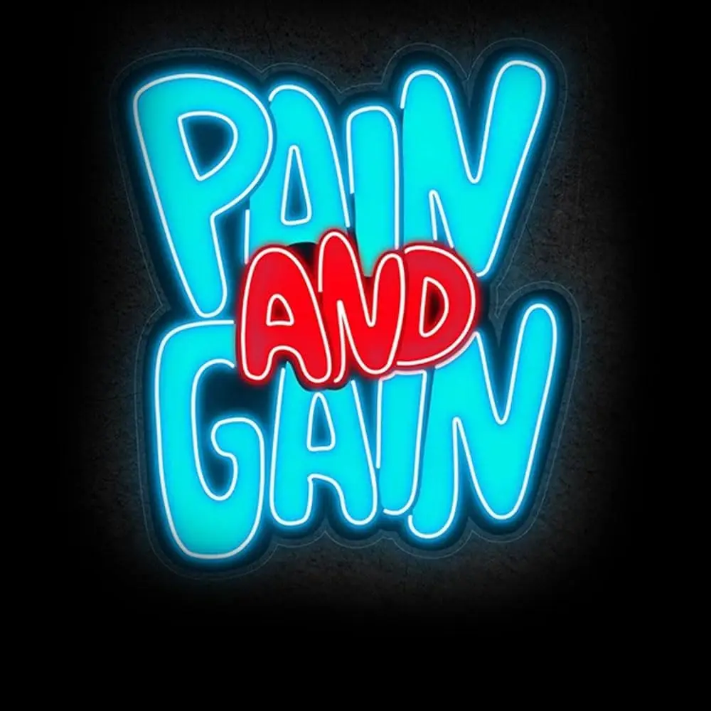 痛みと利益のネオンライトサイン、usb調光式ledネオンサイン、寝室、ジム、クラブ、男の隠れ家、パーティーギフト、壁飾り用