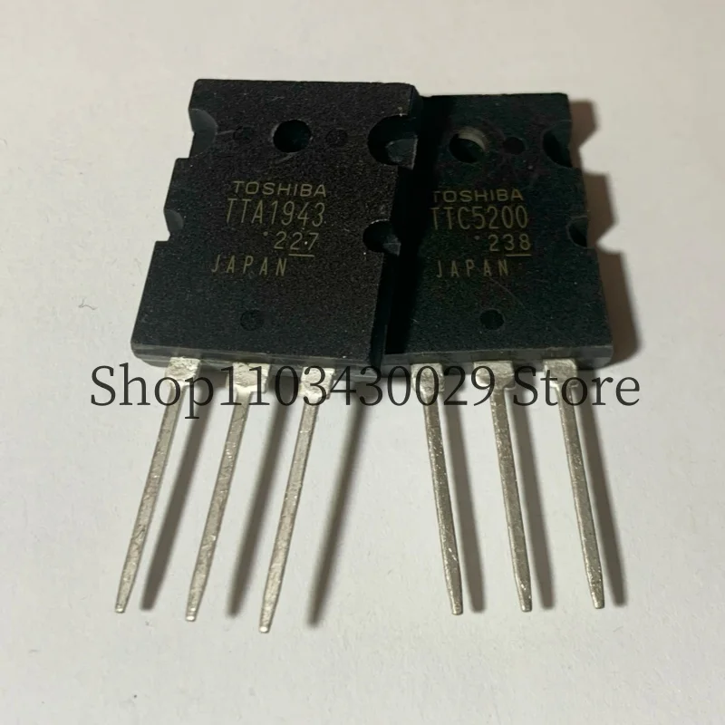 5 paires (10 pièces) nouveau transistor Darpeninsula d'origine TTA1943 A1943 + TTC5200 C5200 TO-3PL 15A 230V PNP + NPN