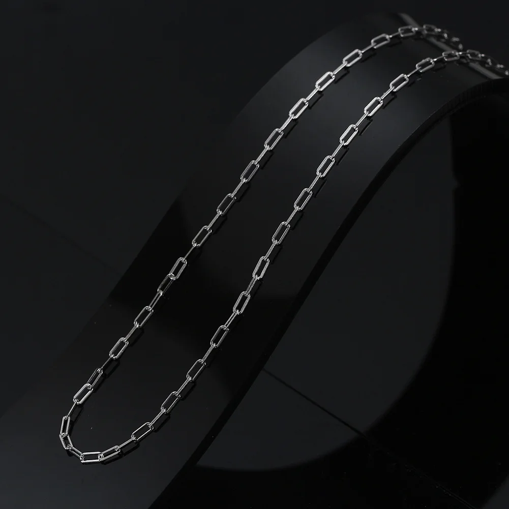 35+5cm simple necklace 925 Silver,Collarbone Necklace women, Sterling chain for necklaces diy making supplies jewelry accessory