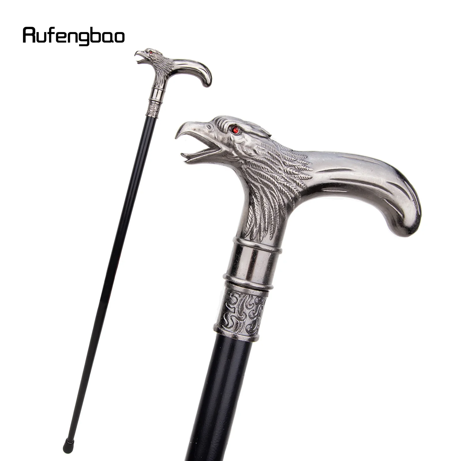 Red Eye Eagle Single Joint Fashion Walking Stick Decorative Vampire Cospaly Party Walking Cane Halloween Crosier 93cm