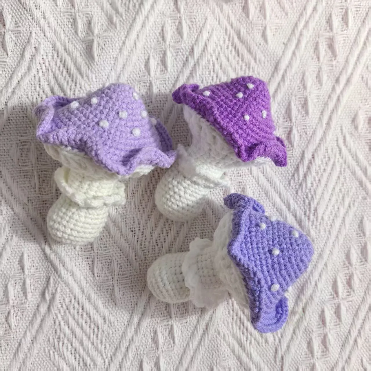 Handgemachte Pilze Niedliche Gehäkelte Pilzanhänger Gestrickte Gemüseanhänger Raumdekoration – Detail 1